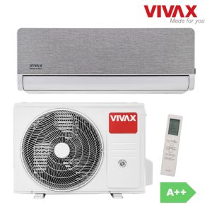 VIVAX H+ Design Harmaa ilmalämpöpumppu sisä- ja ulkoyksikkö