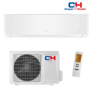 C&H Supreme 18 valkoinen ilmalämpöpumppu sisä- ja ulkoyksikkö