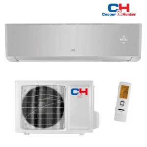 C&H Supreme 18 harmaa ilmalämpöpumppu sisä- ja ulkoyksikkö