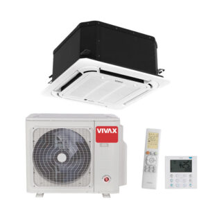 Vivax kattokasettimalli ilmalämpöpumppu ACP-18CC50AERIs R32 sisä- ja ulkoyksikkö
