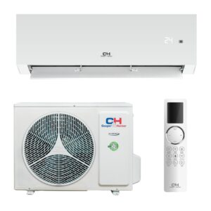 C&H Nature 12 valkoinen ilmalämpöpumppu sisä- ja ulkoyksikkö