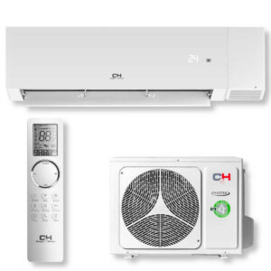 C&H Nature 12 valkoinen ilmalämpöpumppu sisä- ja ulkoyksikkö + raitisilmayksikkö